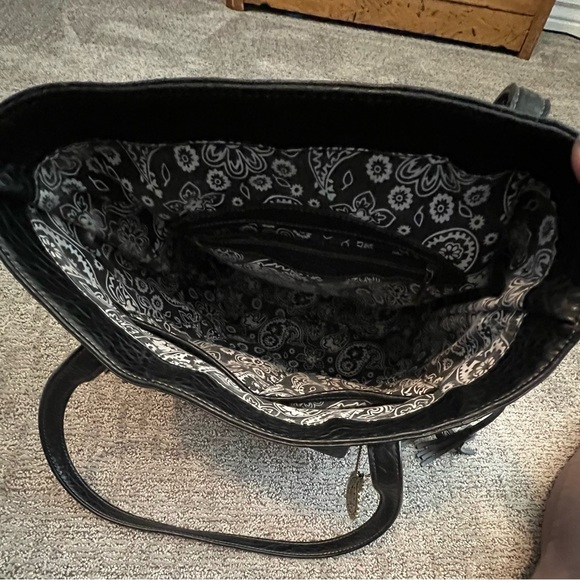 EUC - Bandana by American West Guns & Roses Tote Gray + Black Concealed Carry - Picture 6 of 15